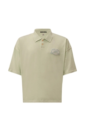 C.P. Company logo-embroidered polo shirt - Green