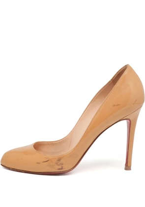 Christian Louboutin Pre-Owned Ron Ron patent pumps - Neutrals