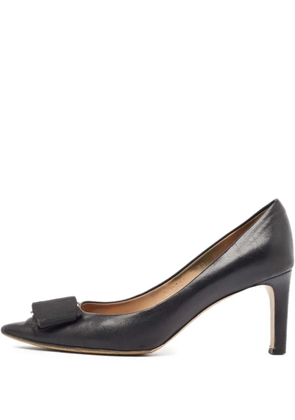 Ferragamo Pre-Owned 80mm Vara-bow pumps - Black