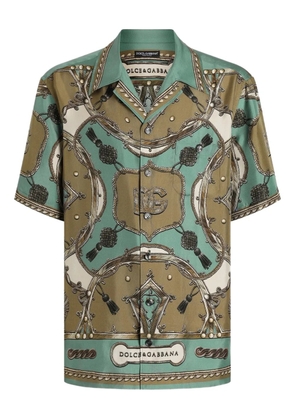 Dolce & Gabbana graphic-print shirt - Green