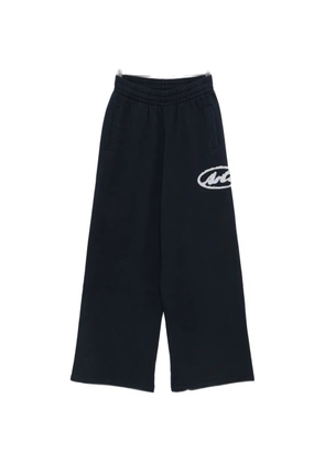 Arte Antwerp circle patch logo sweatpants - Black