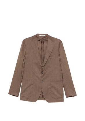 Tagliatore buttoned single-breasted blazer - Brown