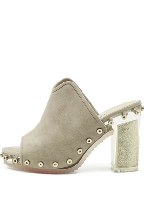 Jimmy Choo Pre-Owned suede heeled sandals - Grey