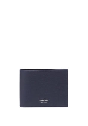Ferragamo logo-stamp wallet - Blue