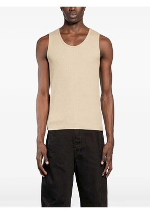 LEMAIRE ribbed cotton tank top - Neutrals