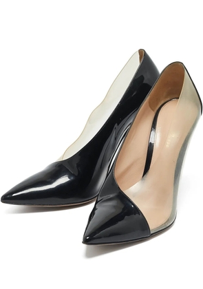 Gianvito Rossi 115mm patent-leather pointed-toe pumps - Black