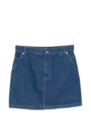 Maison Kitsuné regular-fit denim mini skirt - Blue