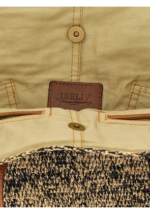 IBELIV Tokyo II woven raffia tote bag - Black