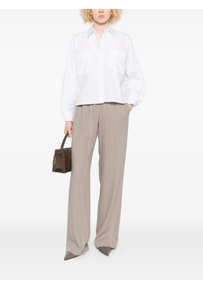 Max Mara pocket layered shirt - White