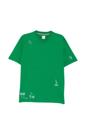 Paul Smith graphic-embroidered T-shirt - Green