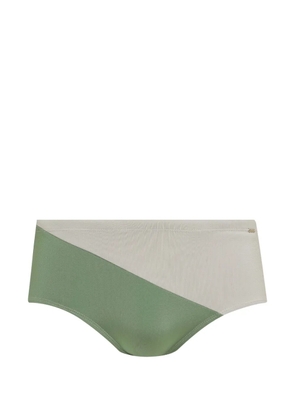 Amir Slama colour-block swimming trunks - Green