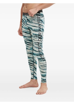 icebreaker printed leggings - White