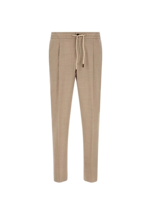 Incotex Modello pleat drawstring tailored trousers - Neutrals