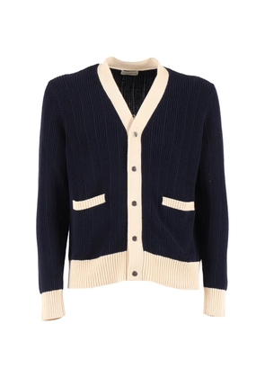 Ballantyne pocket-detail V-neck cardigan - Blue