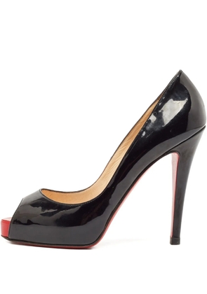 Christian Louboutin Pre-Owned 115mm leather heeled pumps - Black