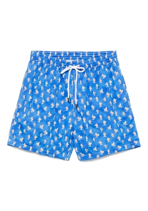Barba printed swim shorts - Blue