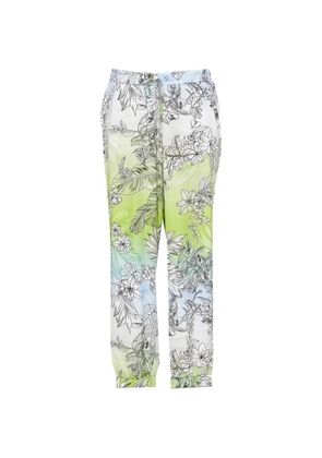 LIU JO floral trousers - Green