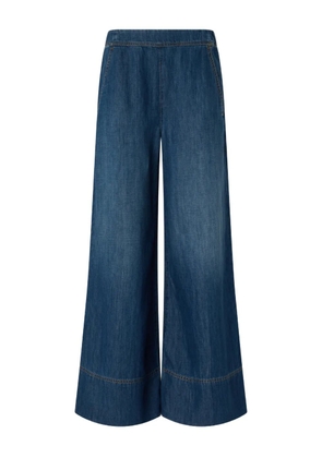 PINKO elastic-waistband wide-leg trousers - Blue