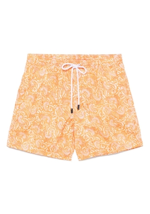 Barba printed swim shorts - Orange
