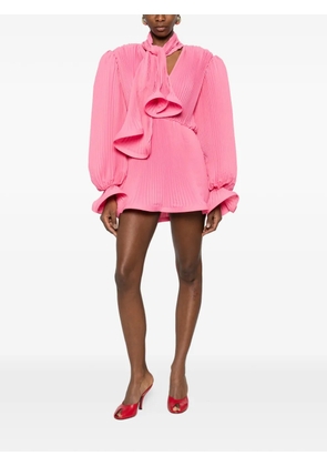 Rowen Rose ruffled-detail mini dress - Pink