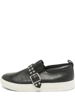 Marc Jacobs Vintage buckle-embellished leather sneakers - Black