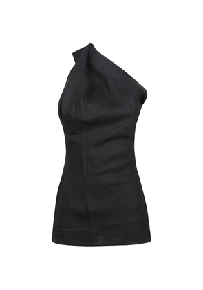 Faithfull the Brand draped one-shoulder top - Black