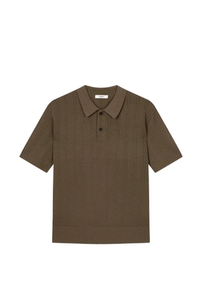 TOMBOY collared polo shirt - Brown