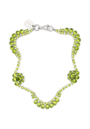 Simone Rocha crystal-flower necklace - Silver
