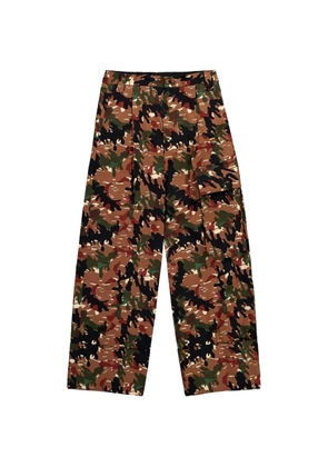 Walter Van Beirendonck Major camouflage pocket trousers - Brown