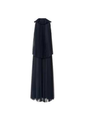 Fabiana Filippi pleated ruffled dress - Blue