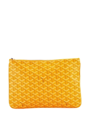 Goyard Pre-Owned Senat Zip Coated Canvas MM pouch - Yellow