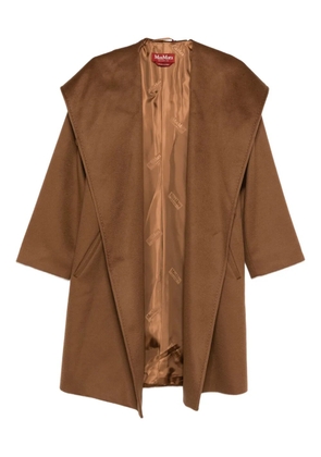 Max Mara hooded virgin-wool coat - Brown