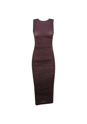 Wolford gathered sleeveless dress - Brown