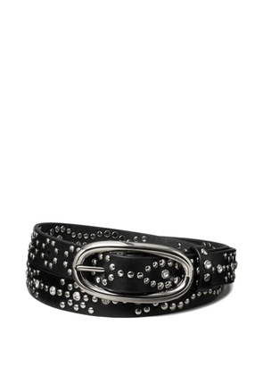 Tory Burch pierced studded belt - Black