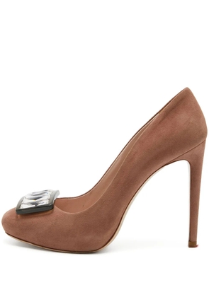 Miu Miu Pre-Owned 110mm strappy stiletto heel - Pink