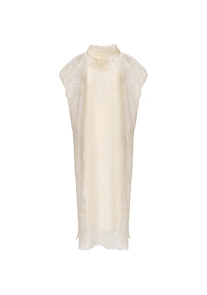 Fabiana Filippi lace bow dress - Neutrals