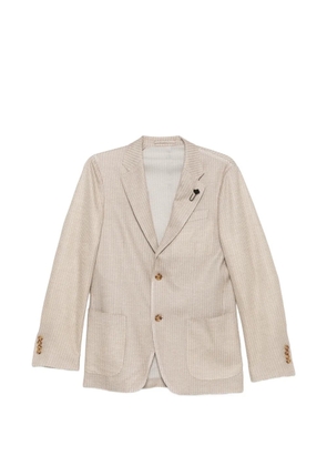 Lardini patterned button blazer - Neutrals