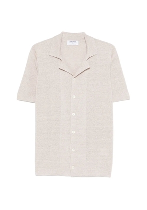 Gran Sasso half-button short-sleeve shirt - Neutrals