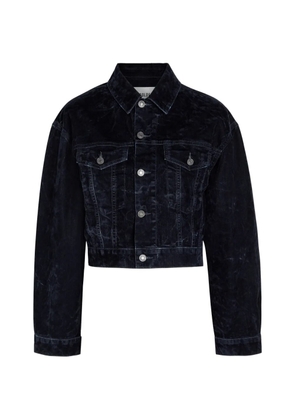 AGOLDE buttoned flap-pocket jacket - Blue