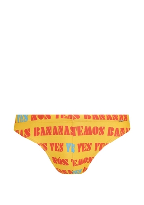 Amir Slama printed swimming trunks - Yellow