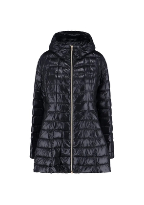 Herno A-shape hooded coat - Black