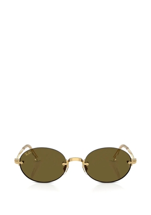 Ray-Ban oval-frame sunglasses - Gold