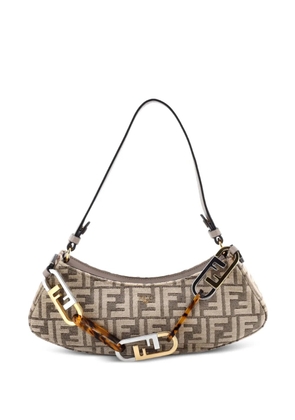 Fendi Pre-Owned O’Lock Swing Shoulder Bag Zucca Chenille hobo bag - Neutrals