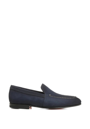 Santoni Malibu suede loafers - Blue