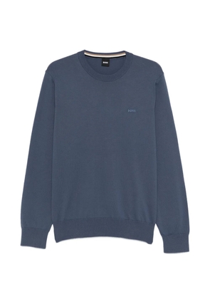 BOSS Upacas crew-neck sweater - Blue
