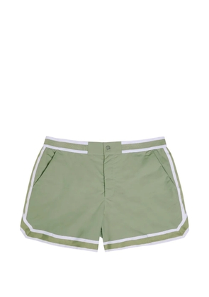 CHÉ Baller striped swim shorts - Green