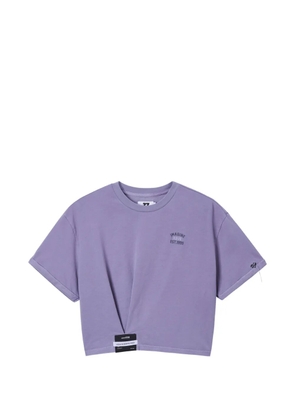 izzue logo-patch T-shirt - Purple
