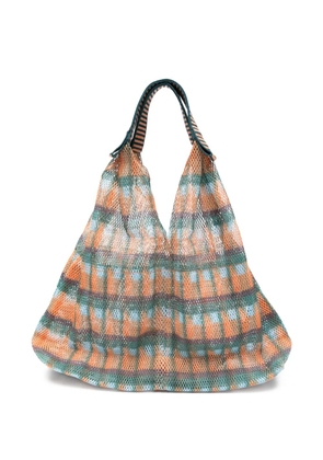 Épice Udaipur check tote bag - Orange