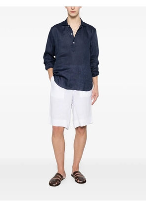 Tagliatore Dustin half-button shirt - Blue