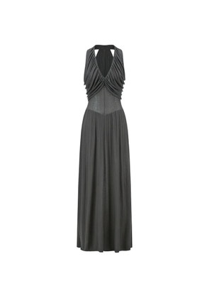 OUDE WAAG V-neck maxi dress - Grey